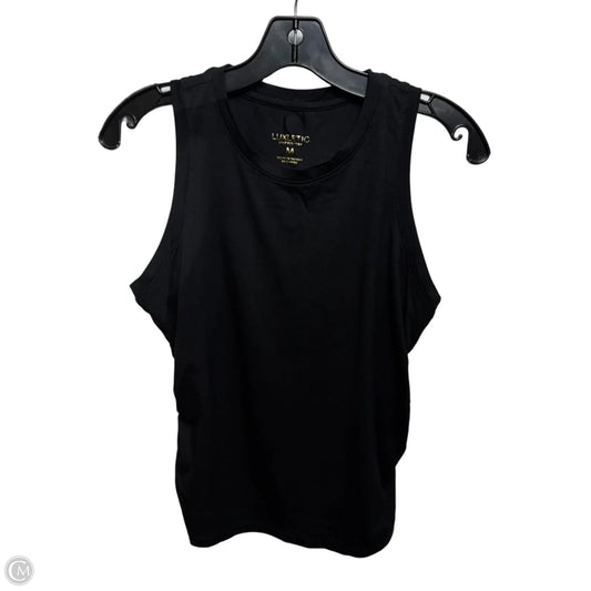 Ruched Athletic Tank Top Designer By Lilly Pulitzer In Black, Size: M