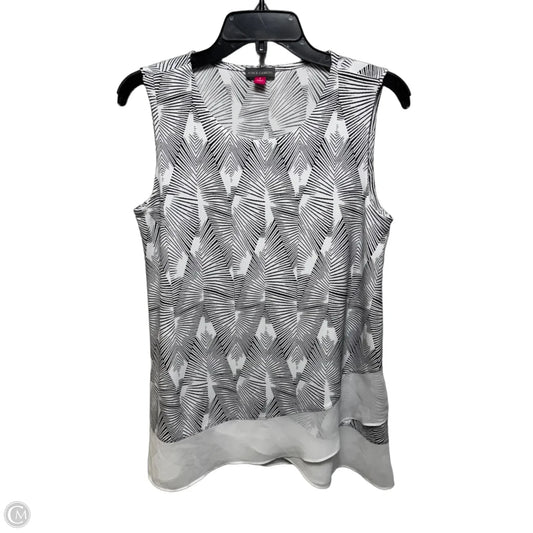 Top Sleeveless By Vince Camuto In Black & White, Size: S