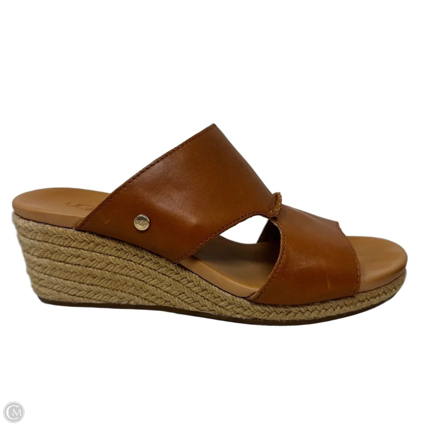 Espadrille Wedge Sandals Designer By Ugg In Tan, Size: 8
