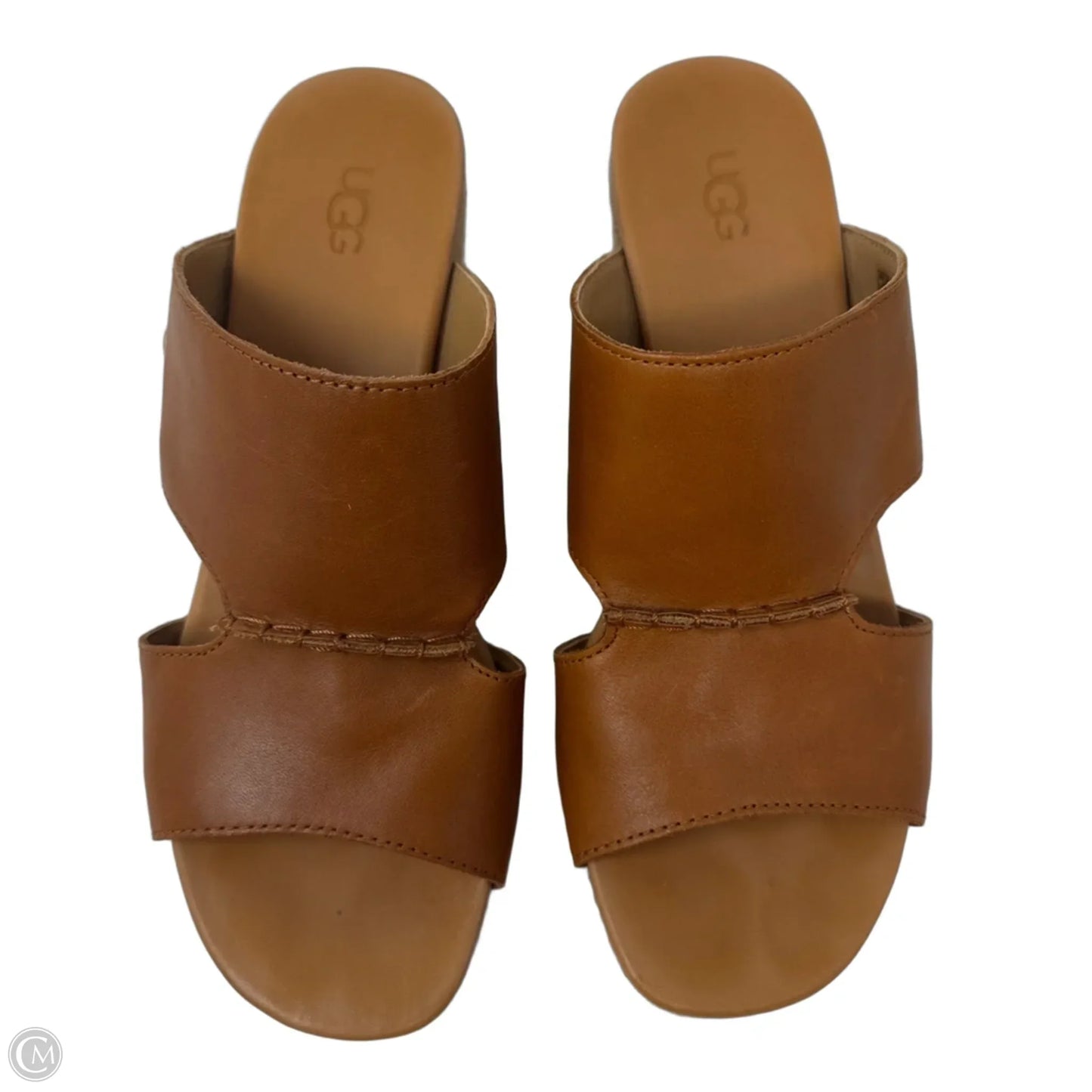 Espadrille Wedge Sandals Designer By Ugg In Tan, Size: 8