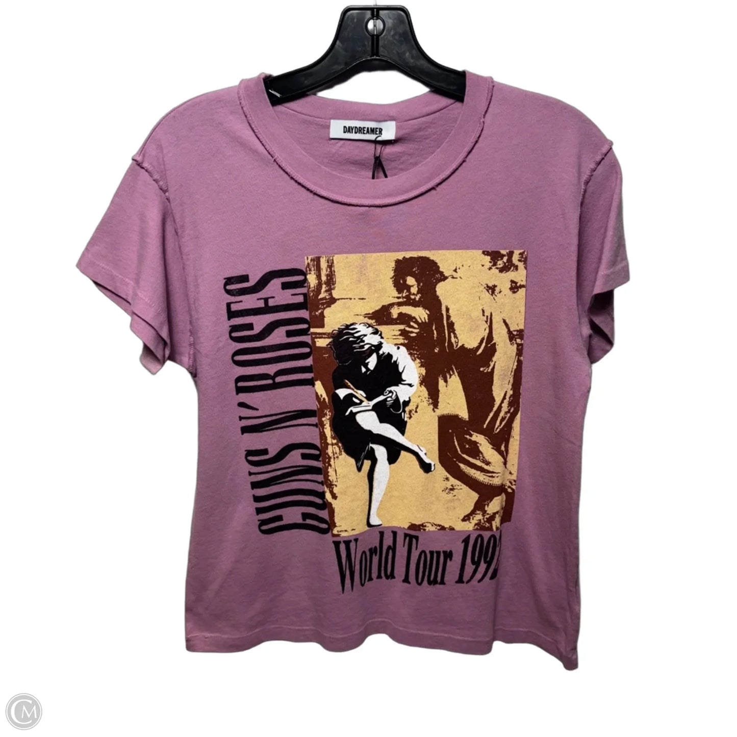 Guns N’ Roses Top Short Sleeve By Daydreamer In Pink, Size: S