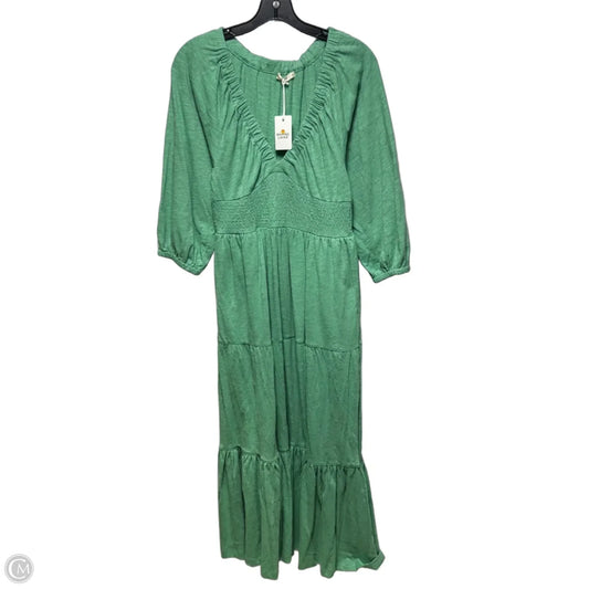 Florence Slub Dress Casual Midi By Marine Layer In Green, Size: S