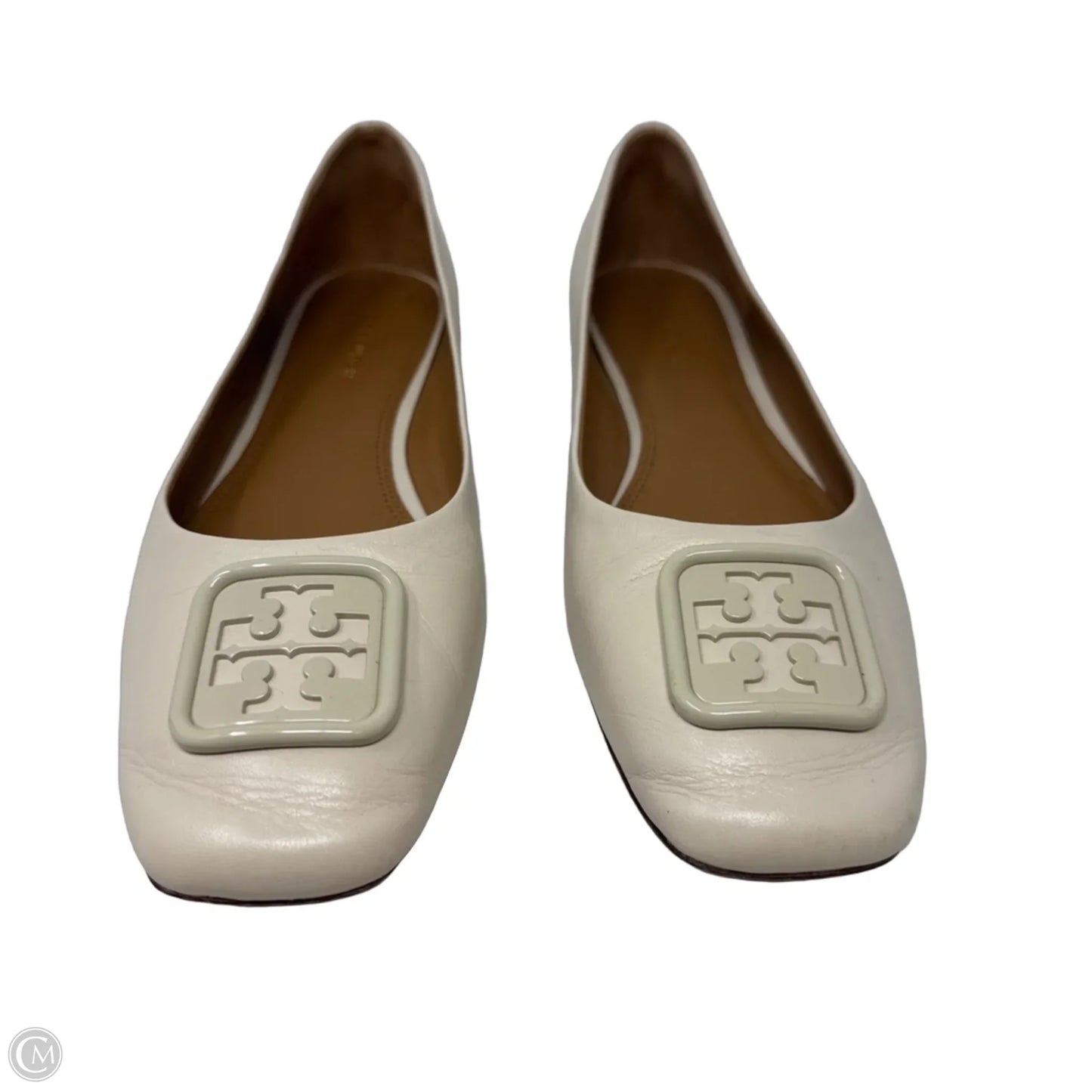 Georgia Ballet Flats (AS IS) Designer By Tory Burch In Cream, Size: 8.5