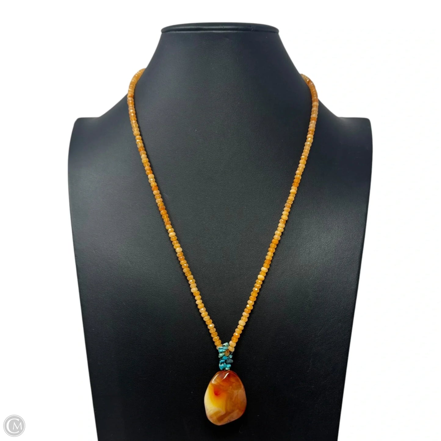 Faceted Bead Pendant Necklace