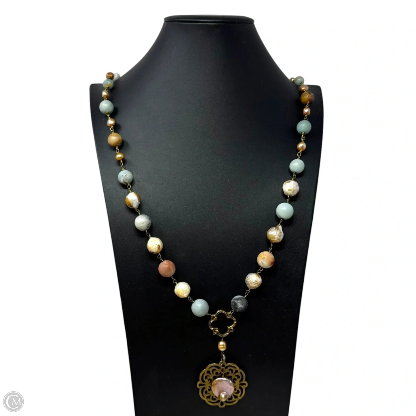 Long Beaded Statement Necklace By Julio