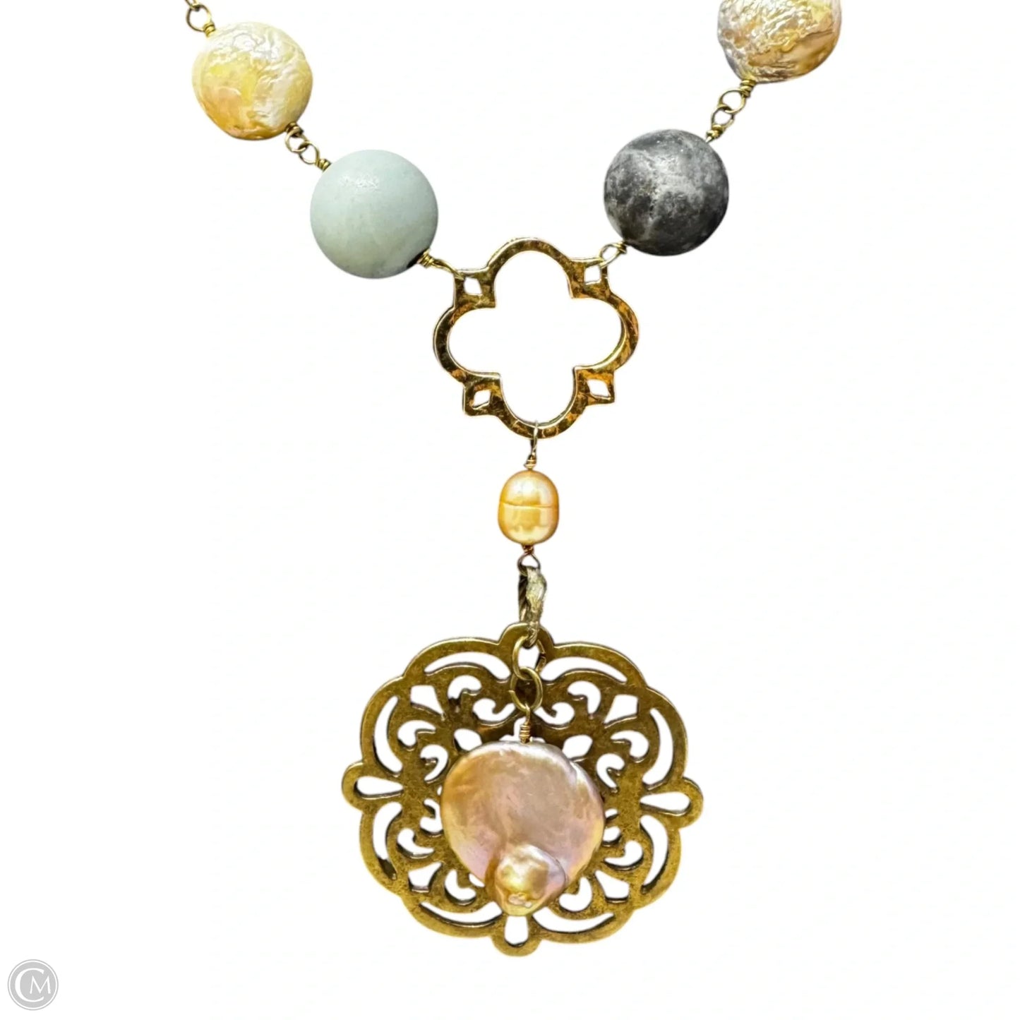 Long Beaded Statement Necklace By Julio