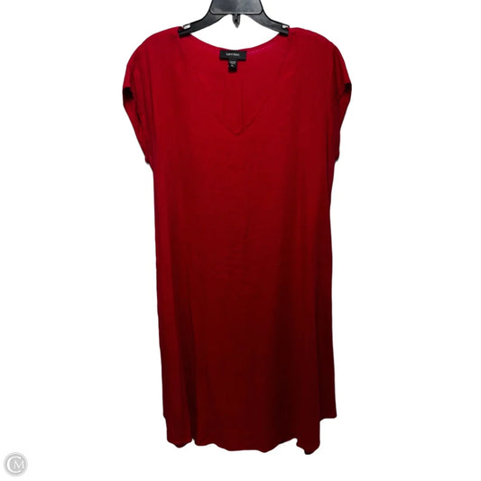 Linen Blend Dress Casual Maxi By Karen Kane In Red, Size: Xl
