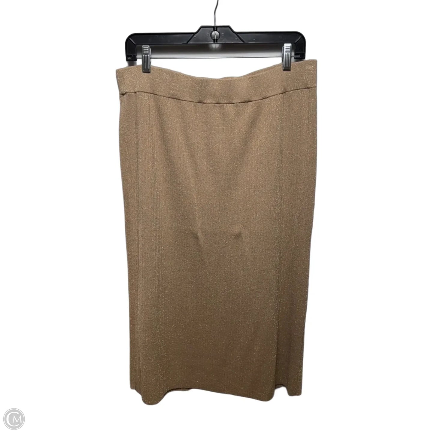 Skirt Midi By Talbots In Gold, Size: L