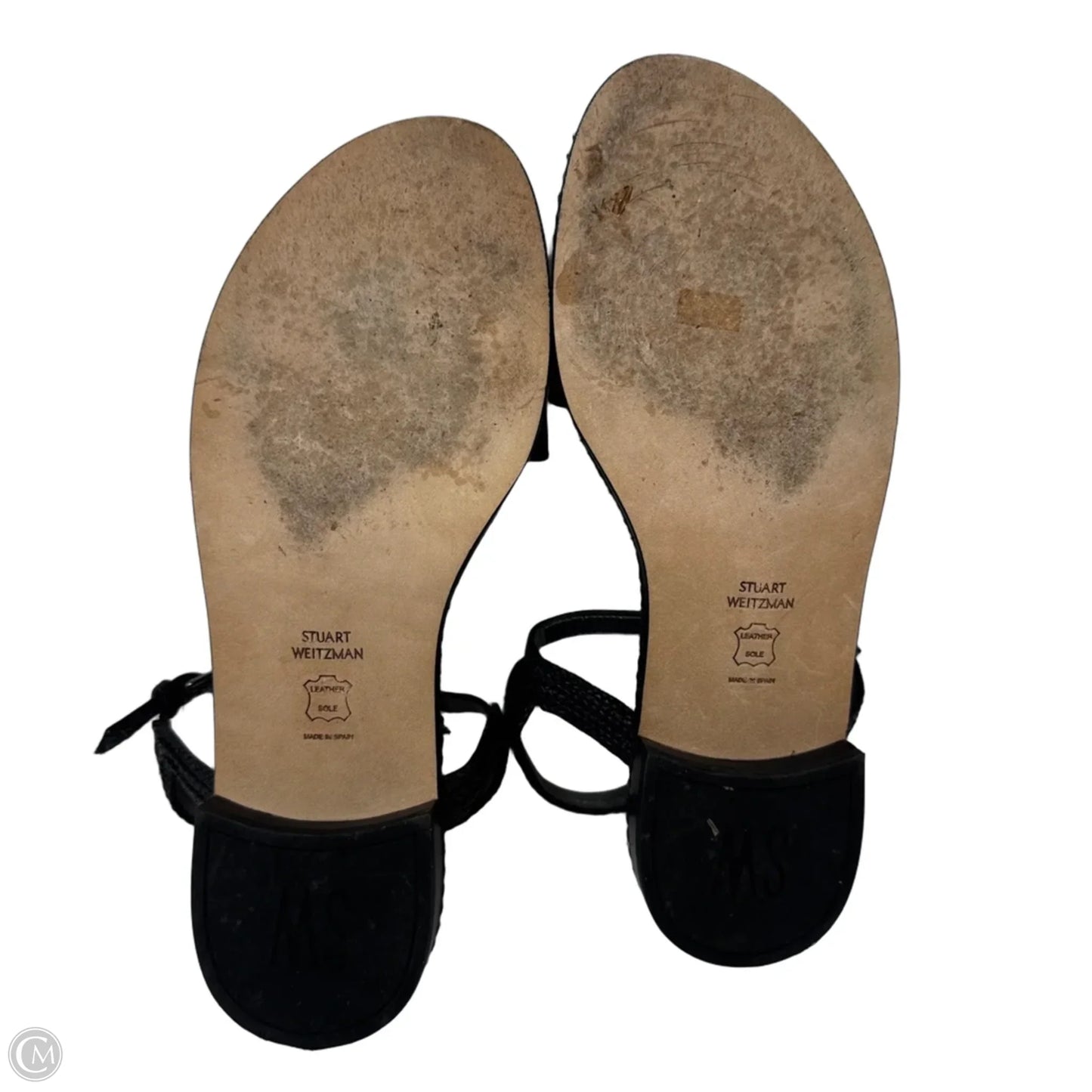 Sandals Designer By Stuart Weitzman In Black, Size: 8.5