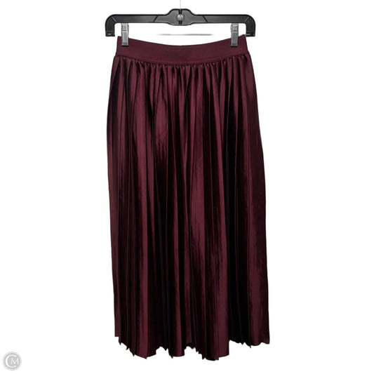 Pleated Skirt Midi By Lululemon In Maroon, Size: XS