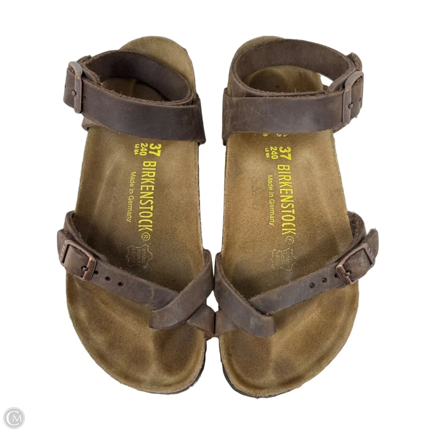 Yara Oiled Leather Sandals By Birkenstock In Habana, Size: 6 (EU 37)