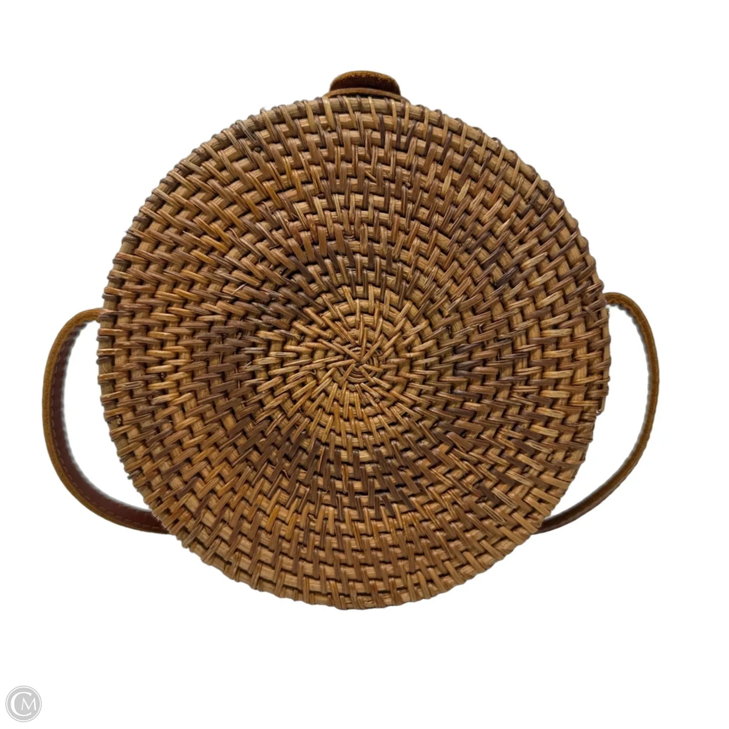 Round Rattan Crossbody, Size: Medium