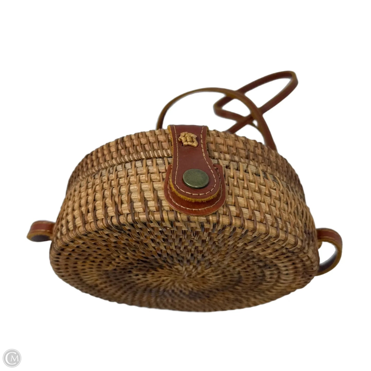 Round Rattan Crossbody, Size: Medium