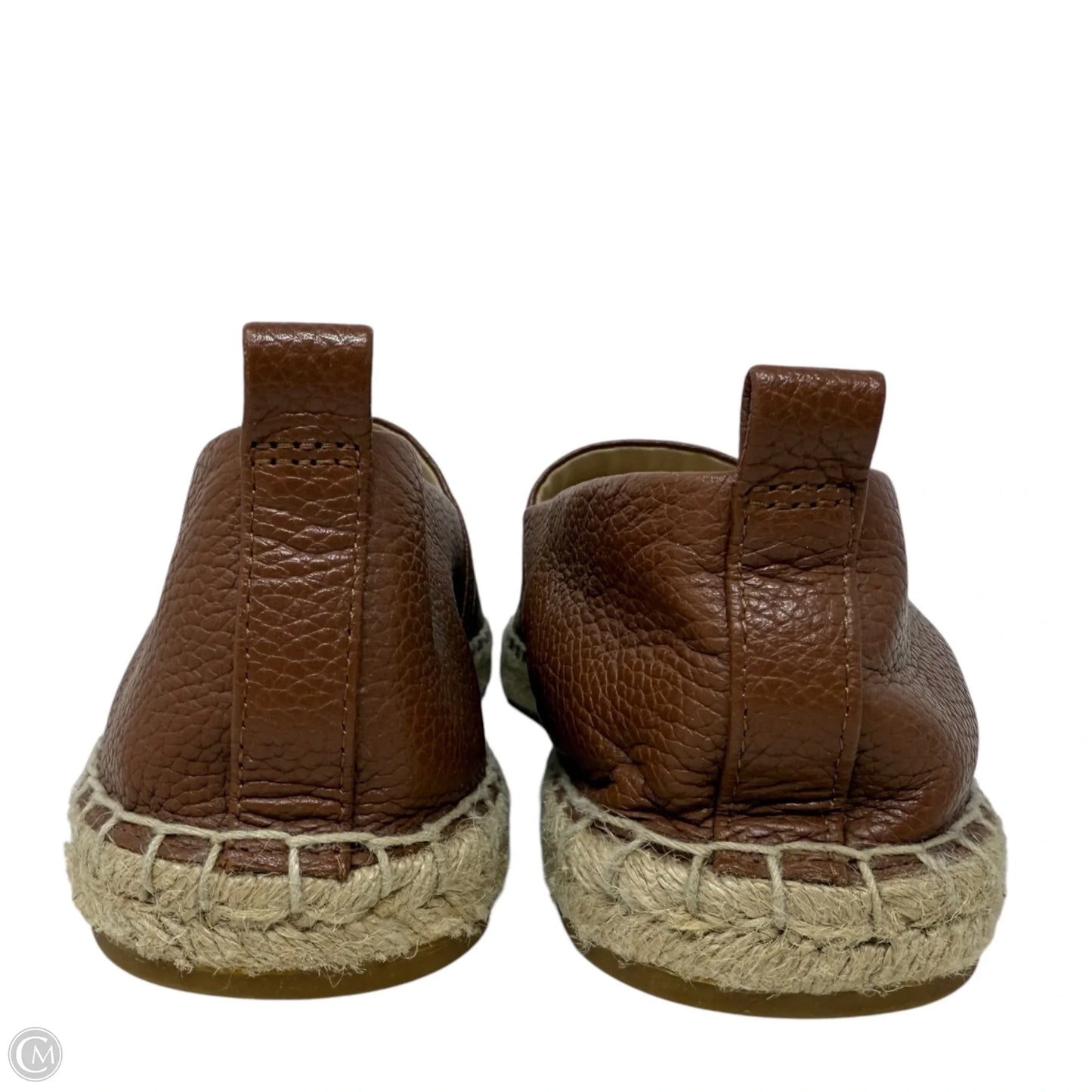 Cameryn Leather Espadrilles By Lauren By Ralph Lauren In Tan, Size: 8