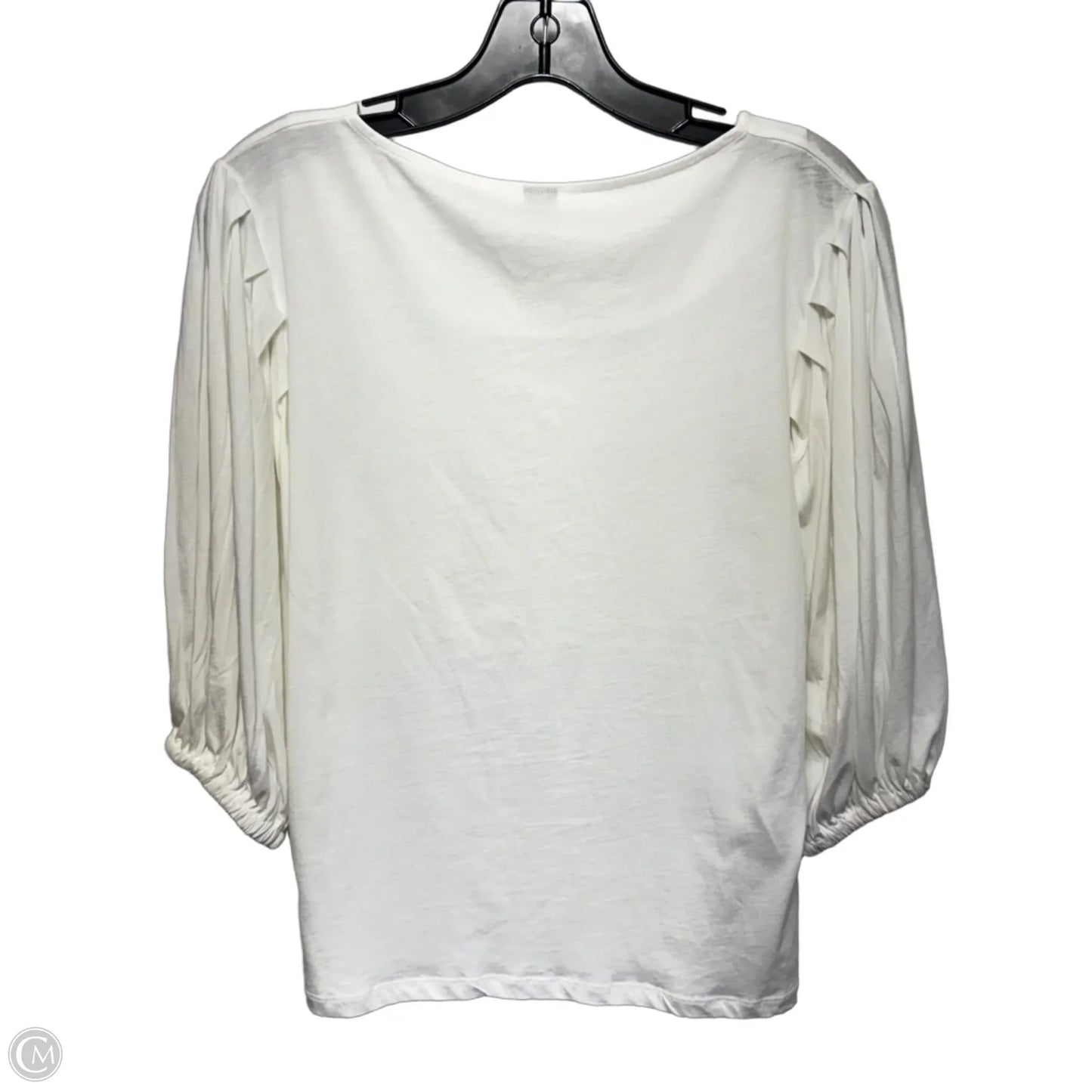 Top 3/4 Sleeve By Stefanel In White, Size: M