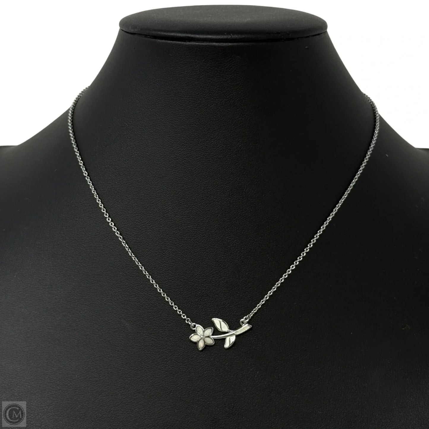 Mother Of Pearl Floral Pendant Necklace Designer By Coach