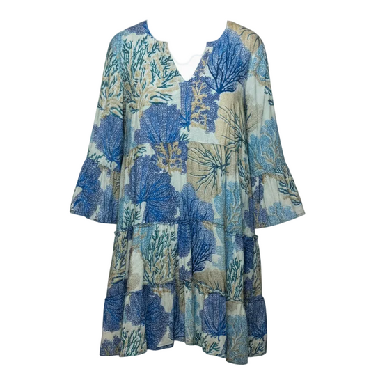 Island Time Mini Dress By Club Moda In Multi-colored, Size: L/XL