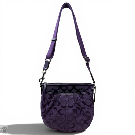 Coach Signature Jacquard Crossbody Bag Designer By Coach, Size: Medium