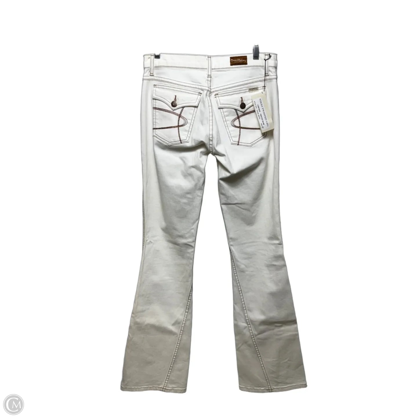 Nikki Twisted Leg low Rise Twisted Seam Jeans By David Kahn Jeanswear In Arctic, Size: 4/27