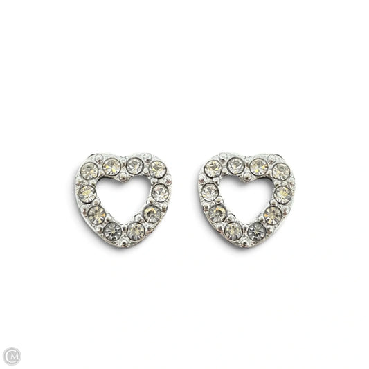 Open Heart Pavé Stud Earrings