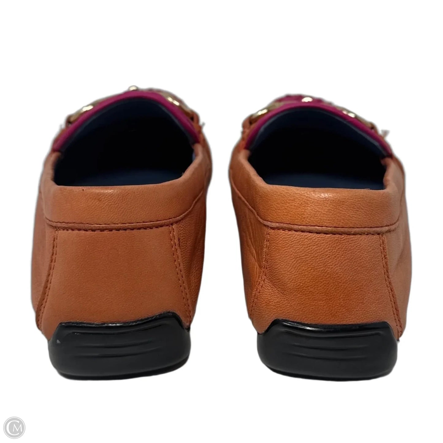 Perlata Driving Loafers By Robert Zur In Orange & Pink, Size: 8