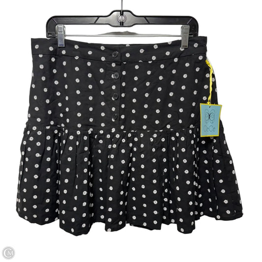 Skirt Mini & Short By Cece In Black & White, Size: 10