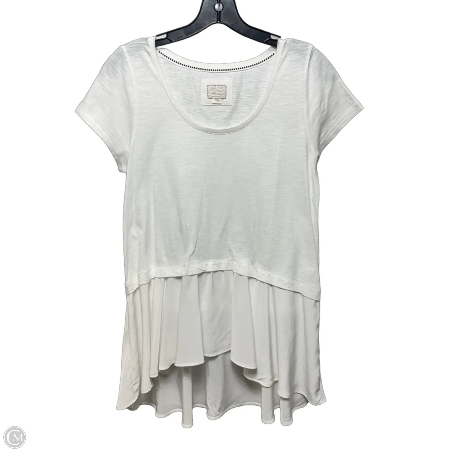 Top Short Sleeve By Postmark In White, Size: M