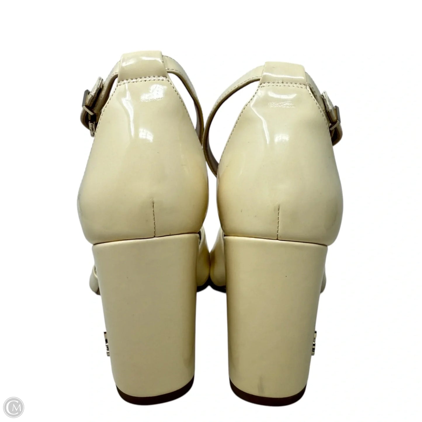 Odina Block Heel Sandals By Sam Edelman In Cream, Size: 8