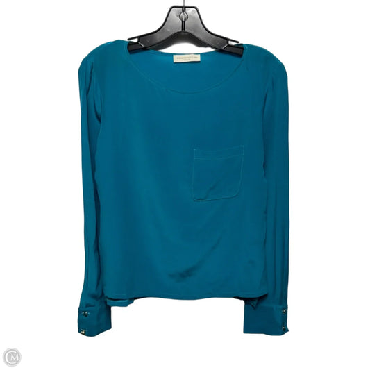 Silk Top Long Sleeve By Roberto Collina In Blue, Size: S