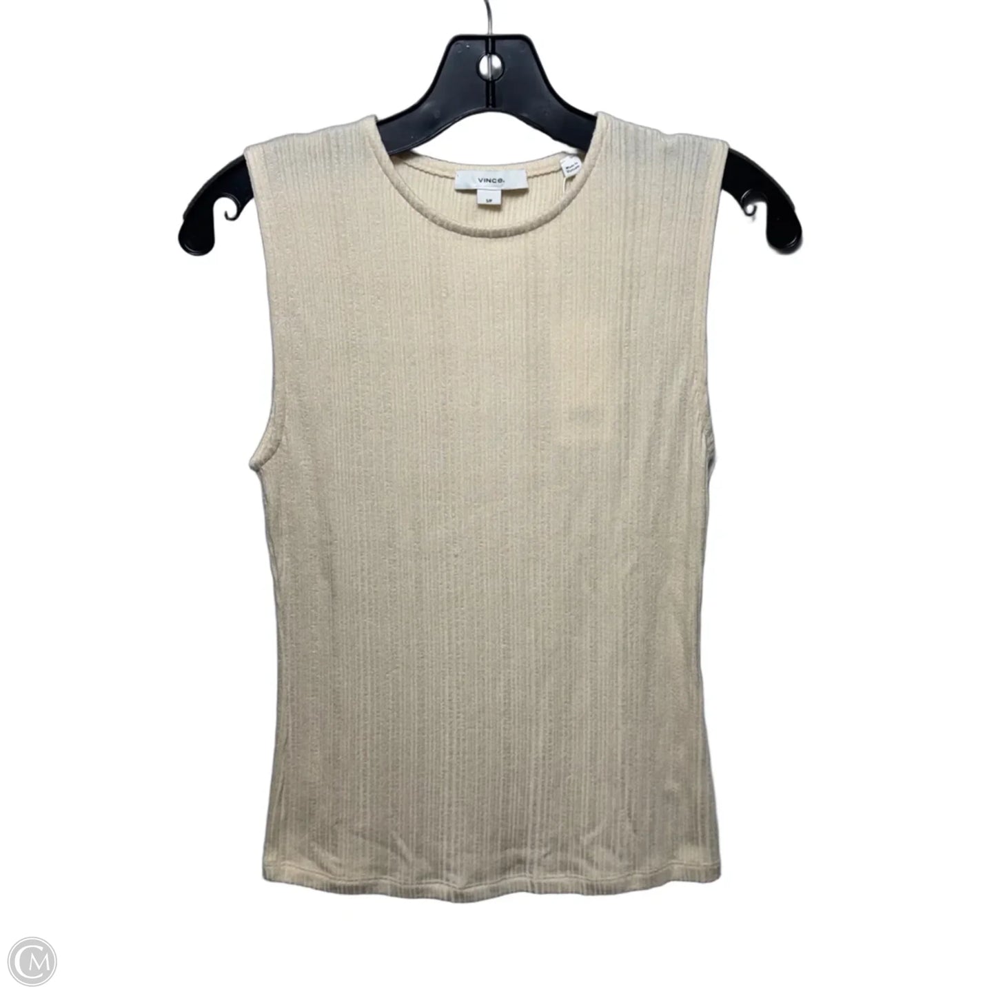 Top Sleeveless By Vince In Cream, Size: S
