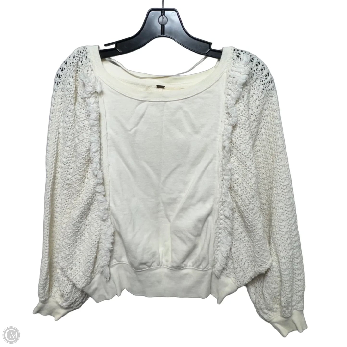 Top Long Sleeve By Free People In Cream, Size: S