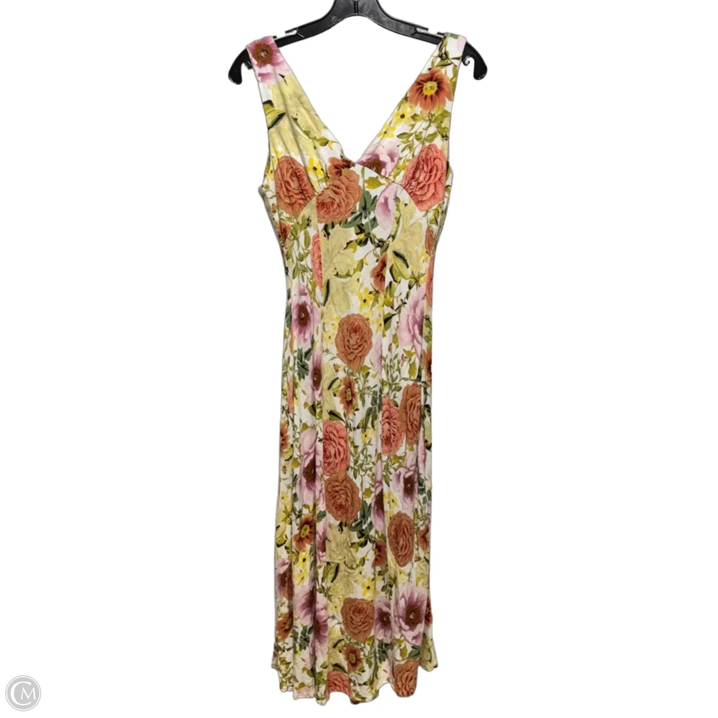 Linen Blend Maxi Dress By Paper Heart In Floral Print, Size: S