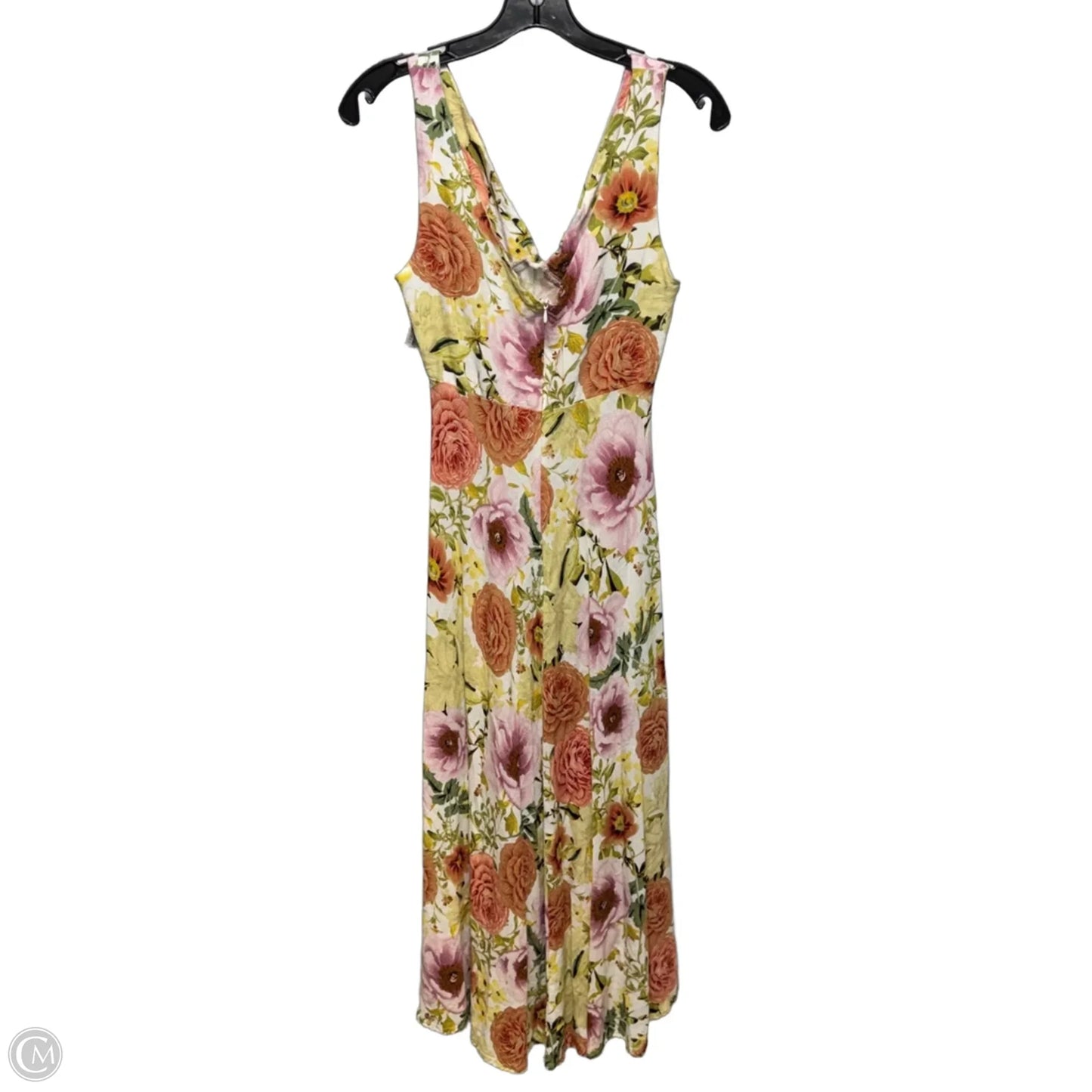 Linen Blend Maxi Dress By Paper Heart In Floral Print, Size: S