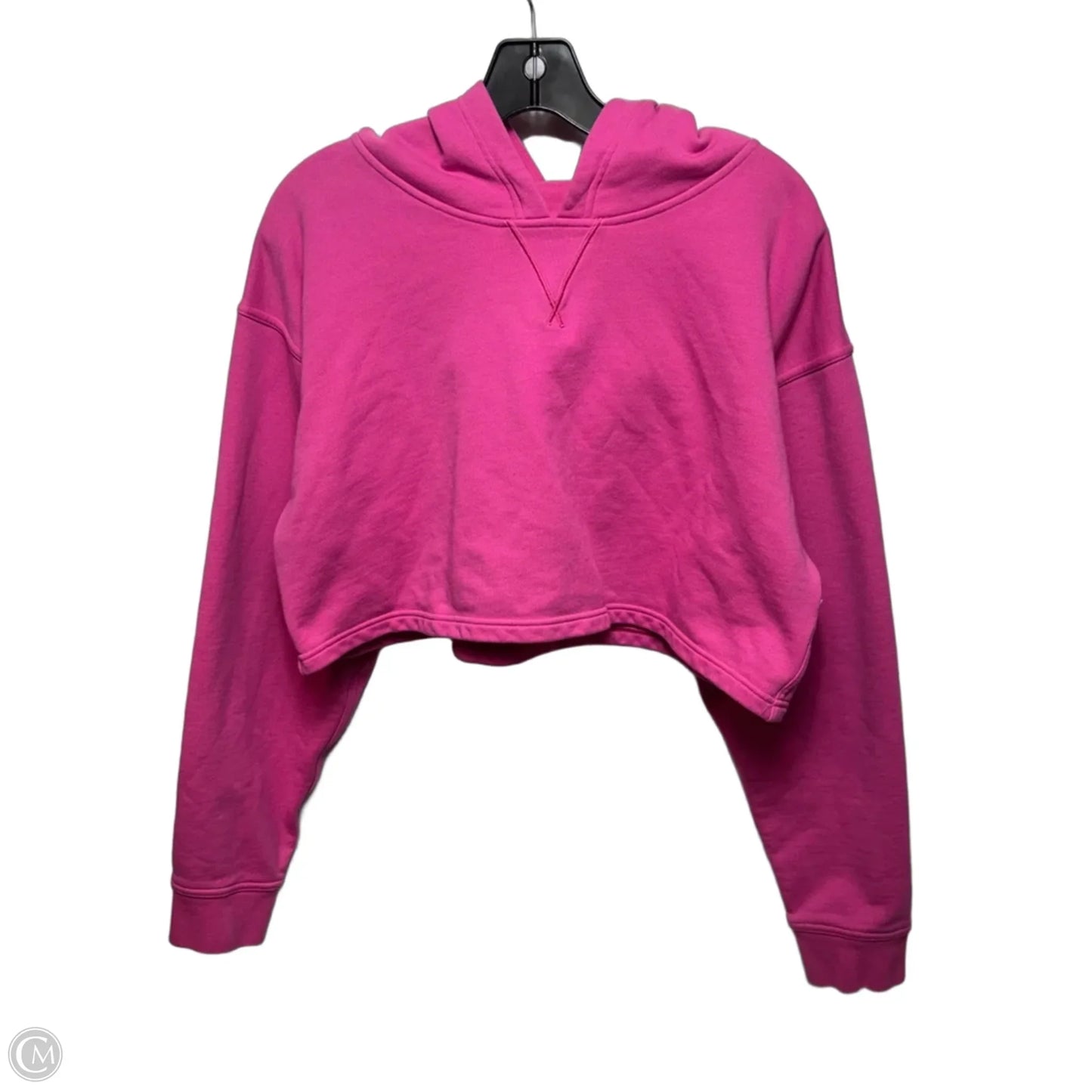 Athletic Cropped Sweatshirt Hoodie By Lululemon In Pink, Size: S ESTIMATED