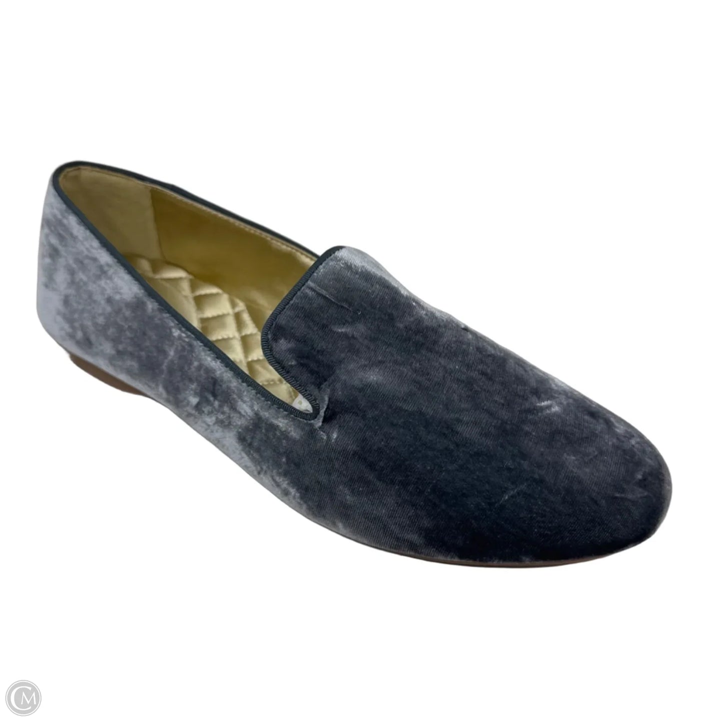 Starling Velvet Shoes Flats By Birdies In Grey, Size: 10