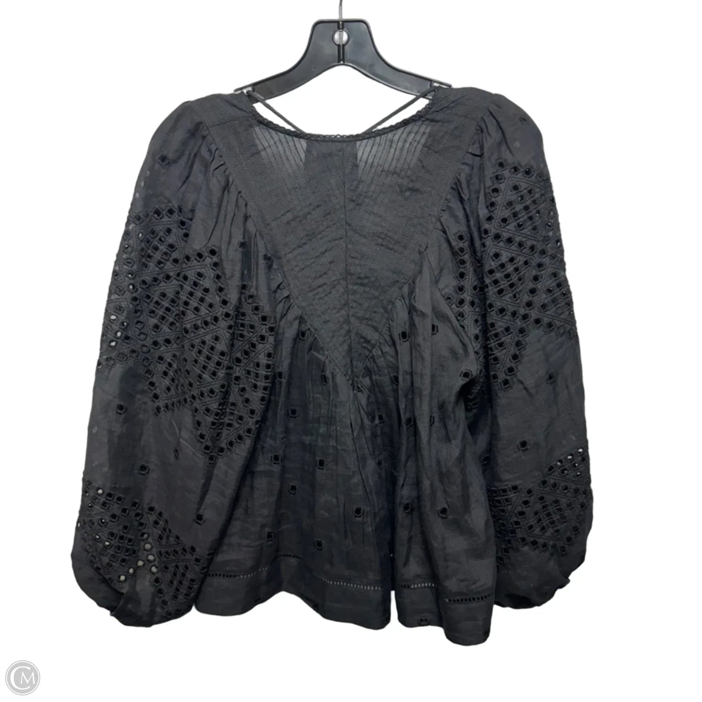 Top Long Sleeve By Scarlett Poppies In Black, Size: S