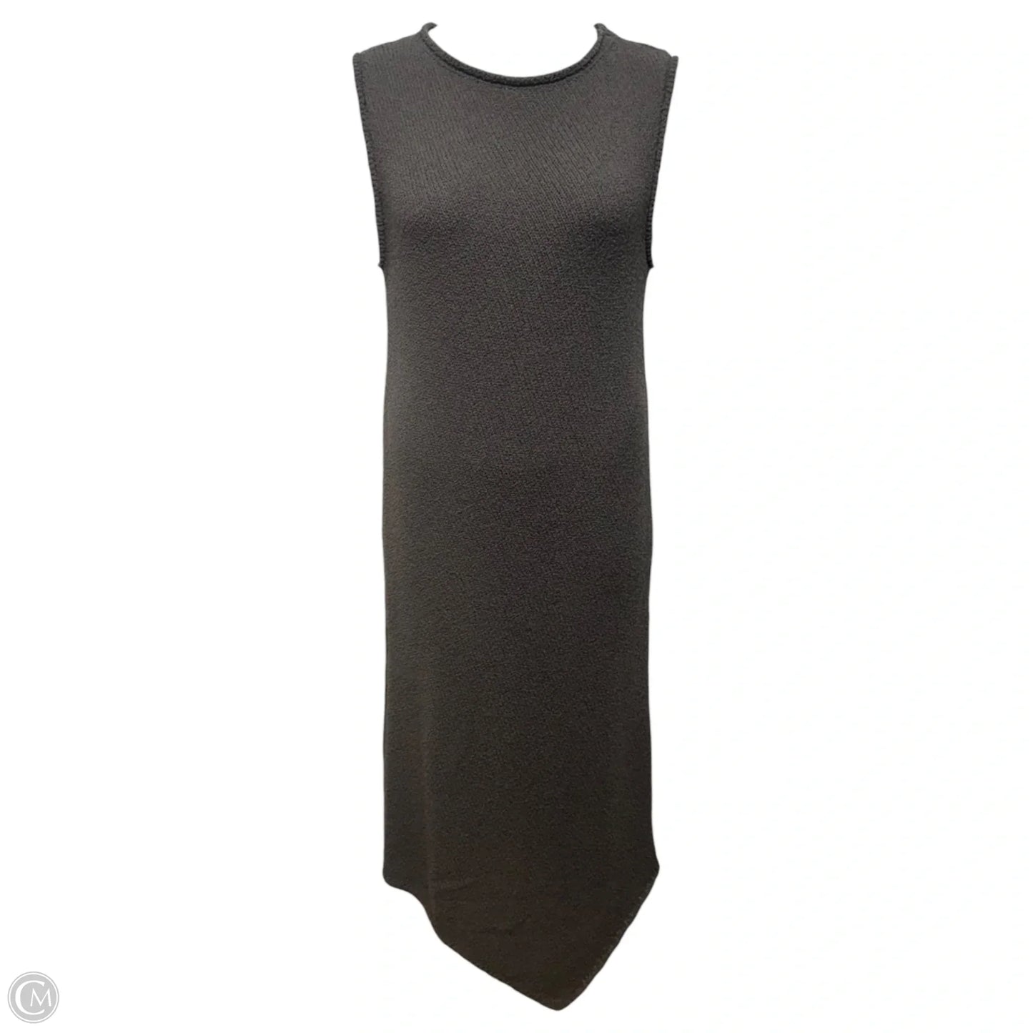 Knit Asymmetrical Hem Tank Dress Casual Maxi By Dissh In Grey, Size: S