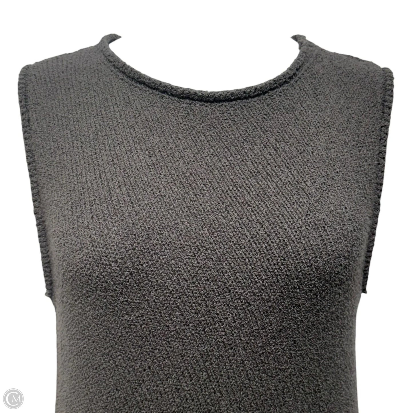 Knit Asymmetrical Hem Tank Dress Casual Maxi By Dissh In Grey, Size: S