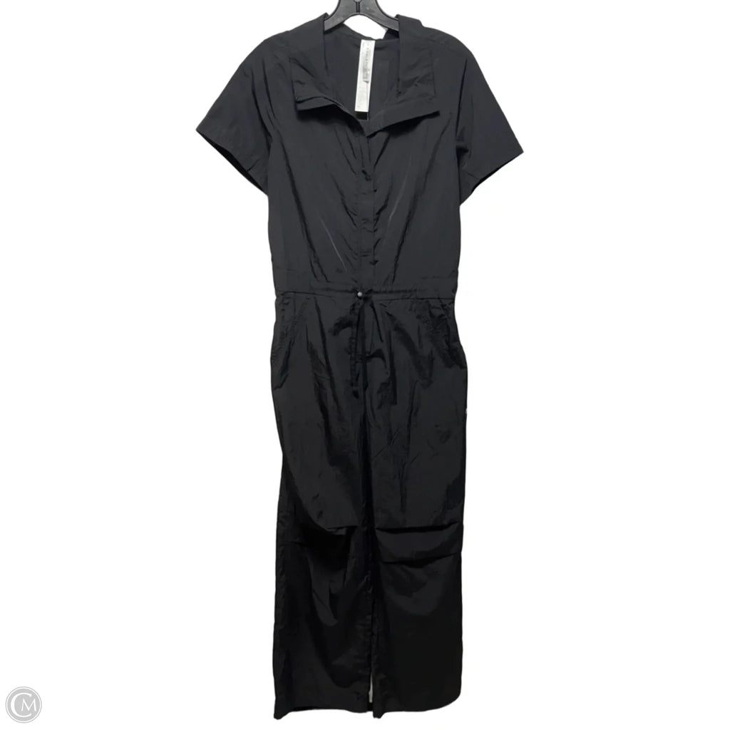 Nylon Zip Jumpsuit By Fabletics In Black, Size: Xs