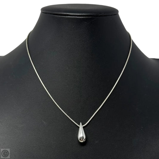 Teardrop Pendant Sterling Silver Necklace