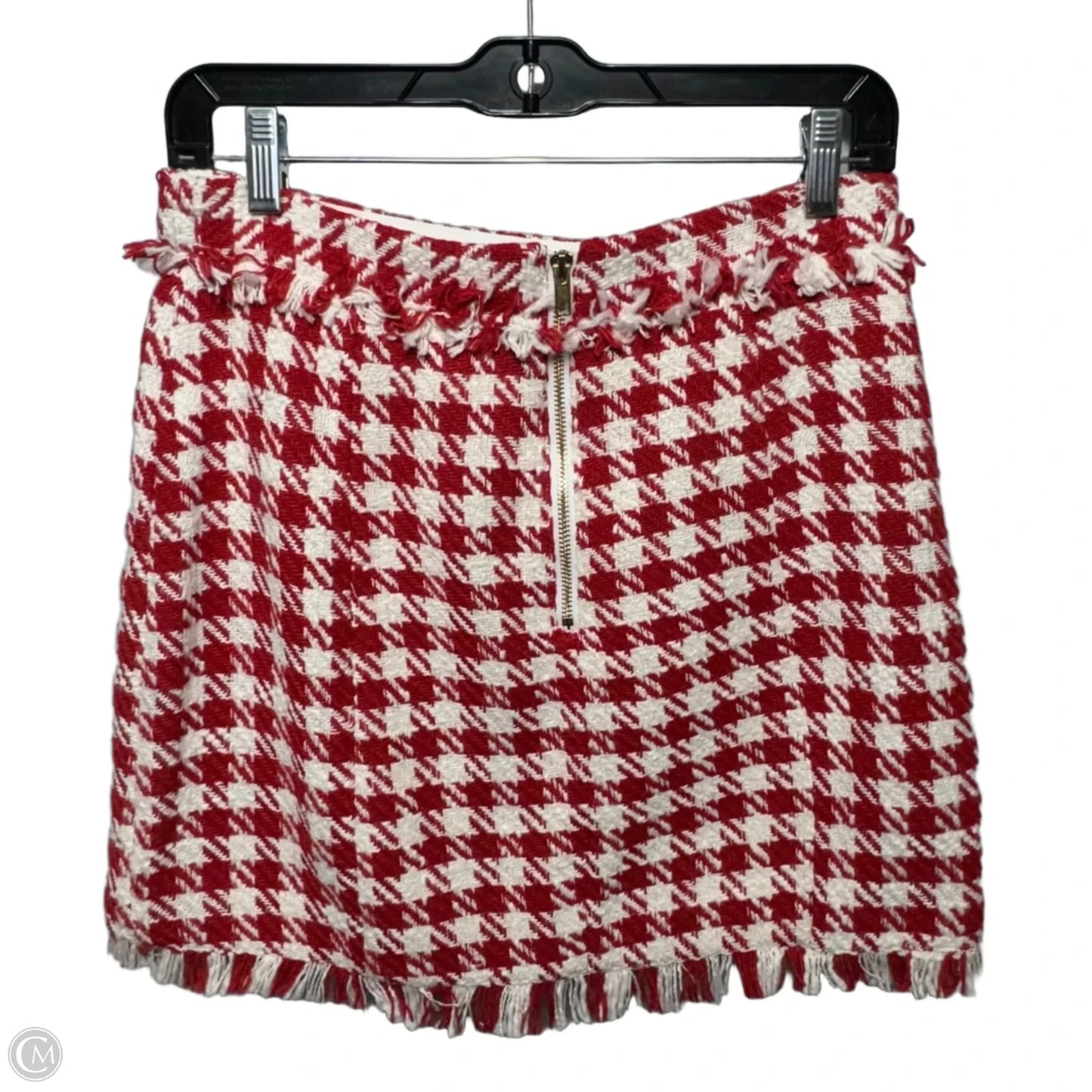 Skirt Mini & Short By Walter Baker In Picnic Tweed Red & White, Size: 6