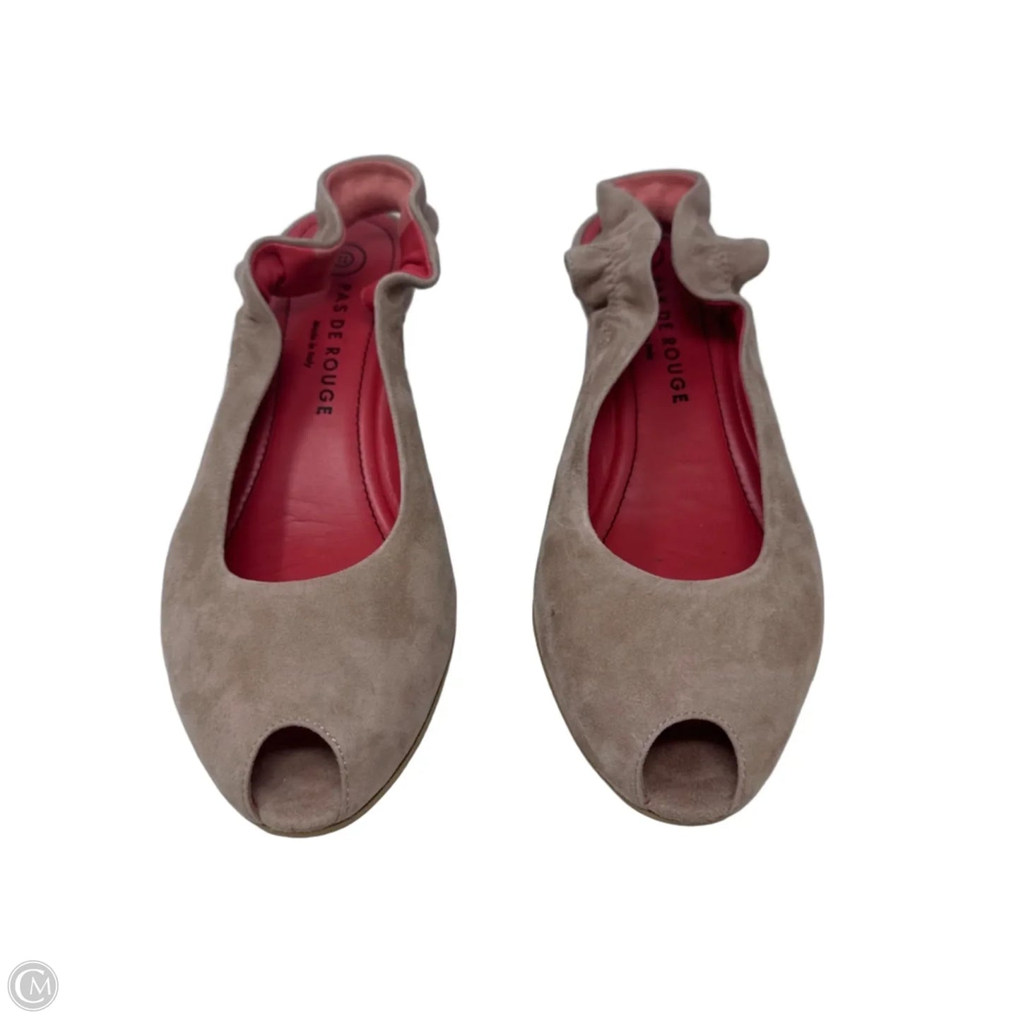 Milly Slingback Block Heel Sandals By Pas de Rouge In Pink, Size: 7.5 (It 37 1/2)
