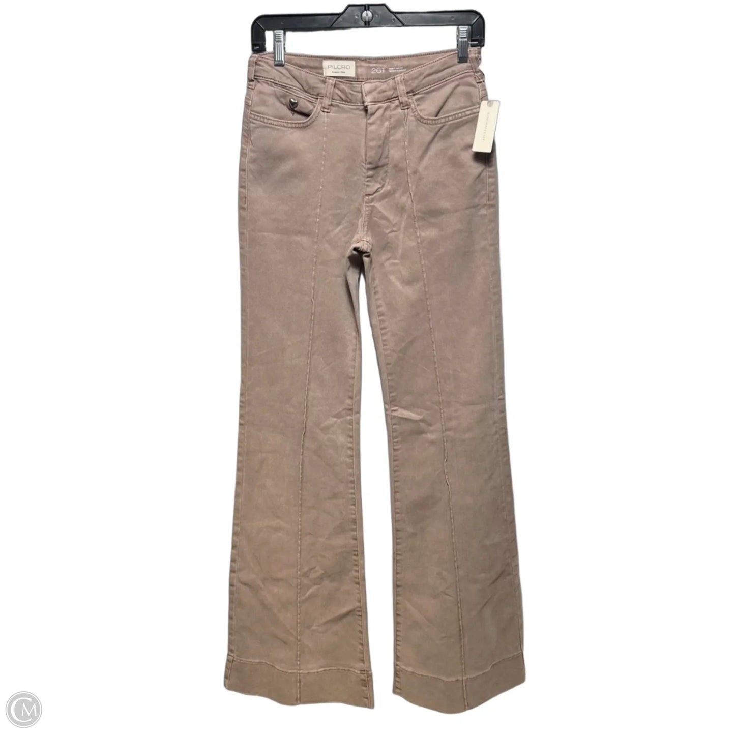 Jeans Flared By Pilcro In Pink, Size: 26 tall