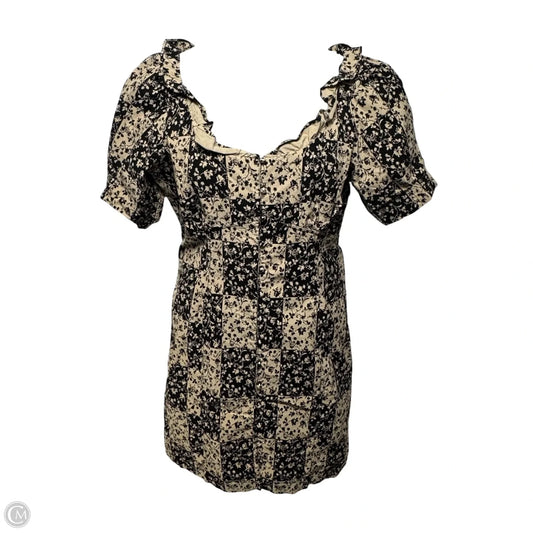 Dress Casual Short By Anthropologie In Black & Tan, Size: 14