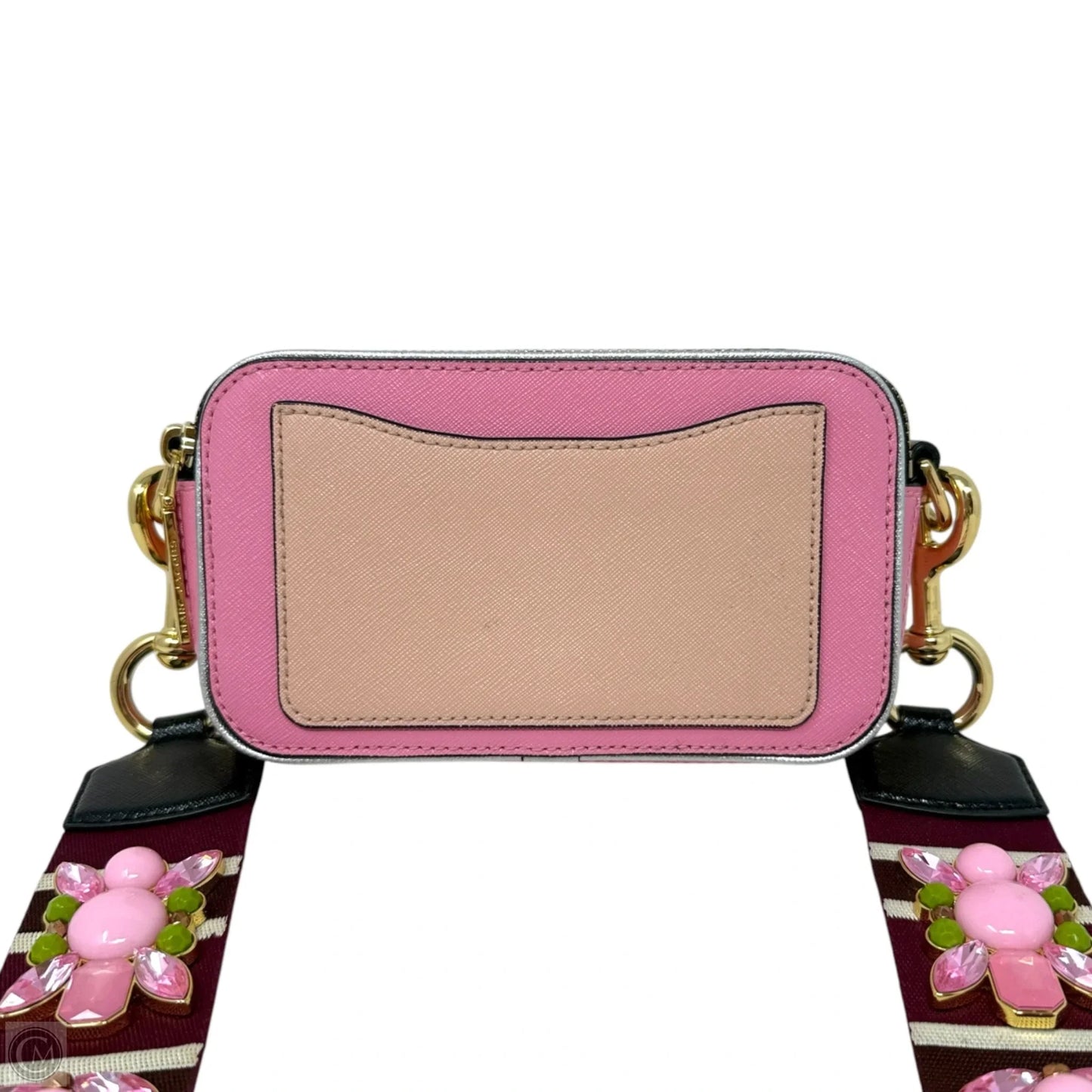 Snapshot Floral Brocade Camera Bag Luxury Designer By Marc Jacobs, Size: Medium