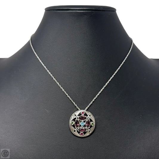 Springtime Pendant on Sterling Chain Necklace By Sarah Coventry