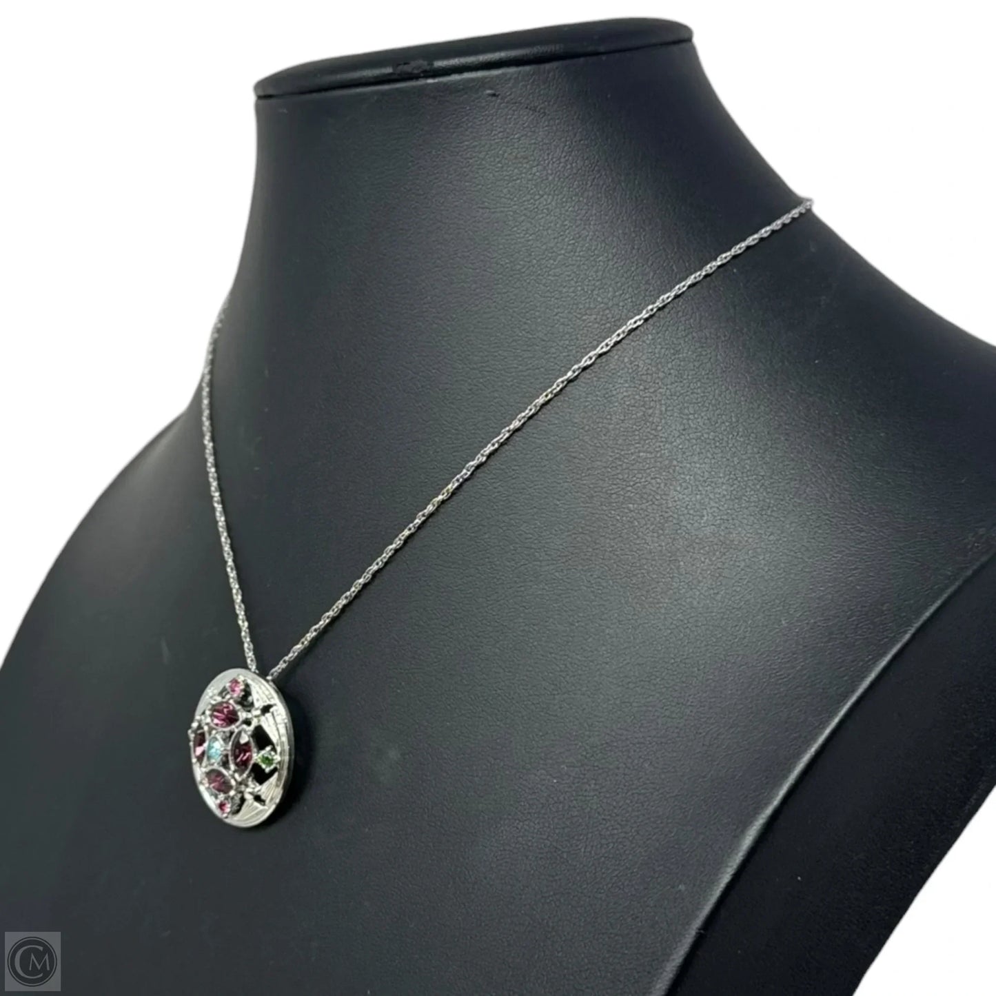 Springtime Pendant on Sterling Chain Necklace By Sarah Coventry