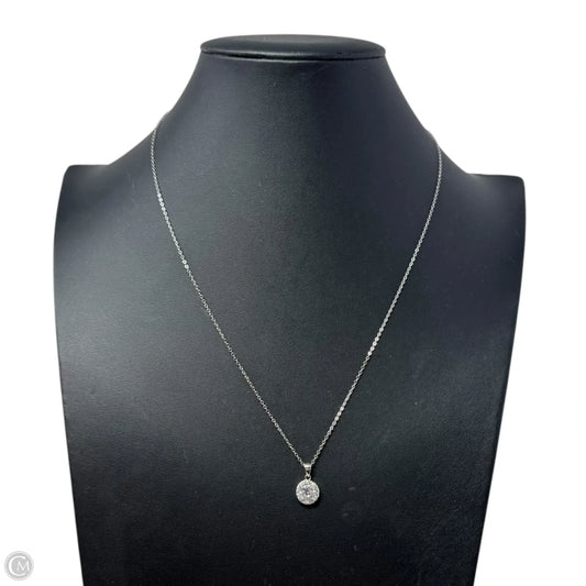 Halo Pendant Sterling Silver Necklace