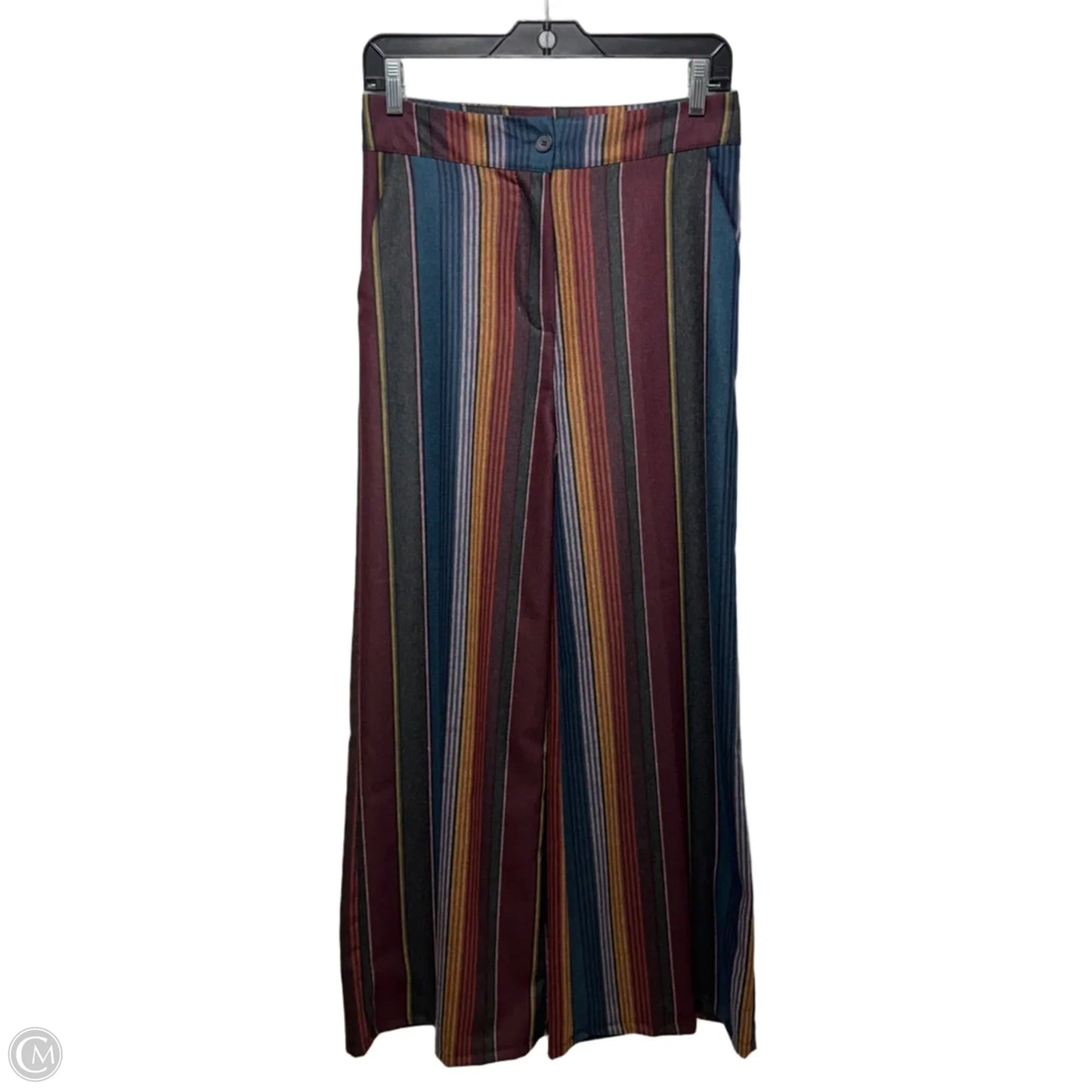 Pants Wide Leg By Johanna Paris In Striped Pattern, Size: S