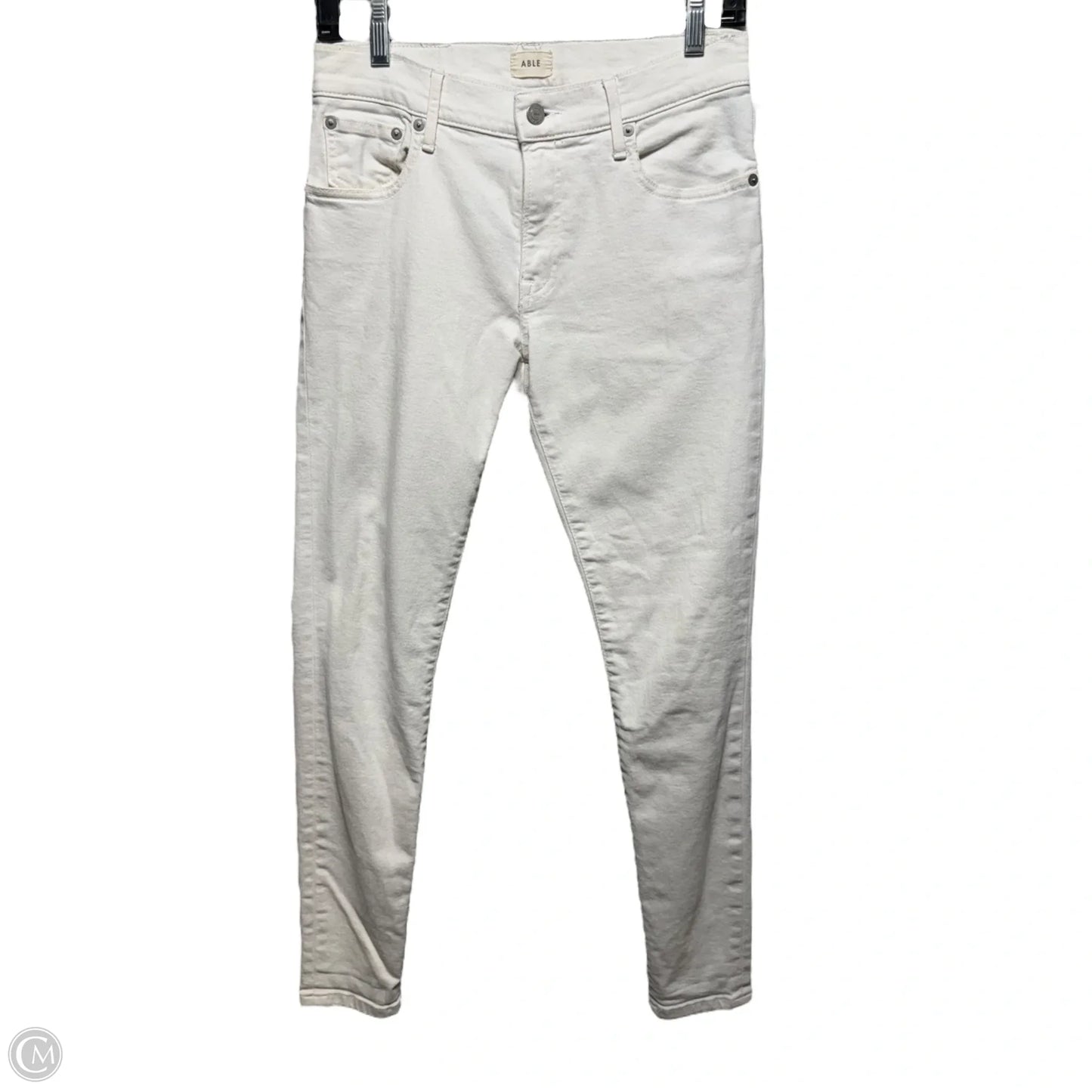 The Skinny Jeans Designer By Able In White, Size: 4/27